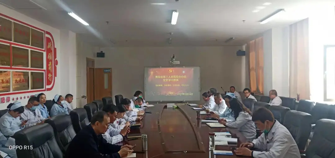 學(xué)黨史、頌黨恩、跟黨走 --省第三人民醫(yī)院中心組開展黨史教育(圖1)
